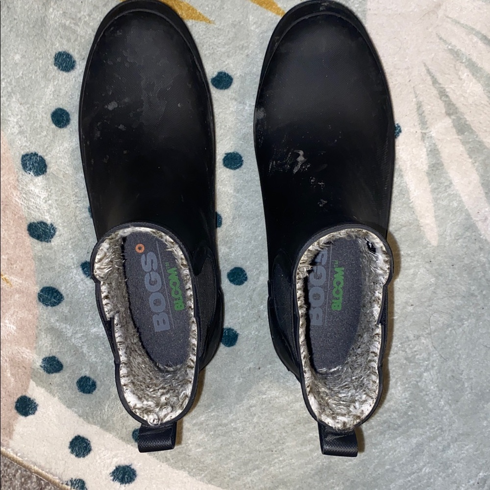 Bogs Black Winter Rain Boots - Picture 6 of 6